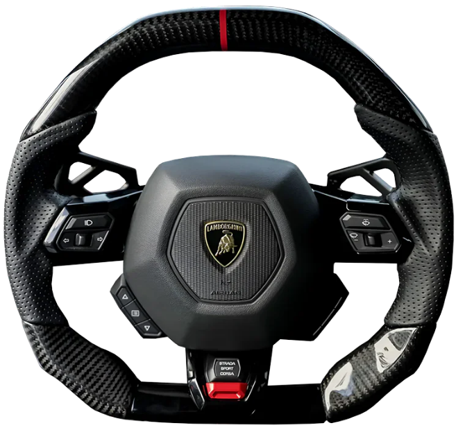 Lamborghini Steering Wheel - Lamborghini Rental Monaco