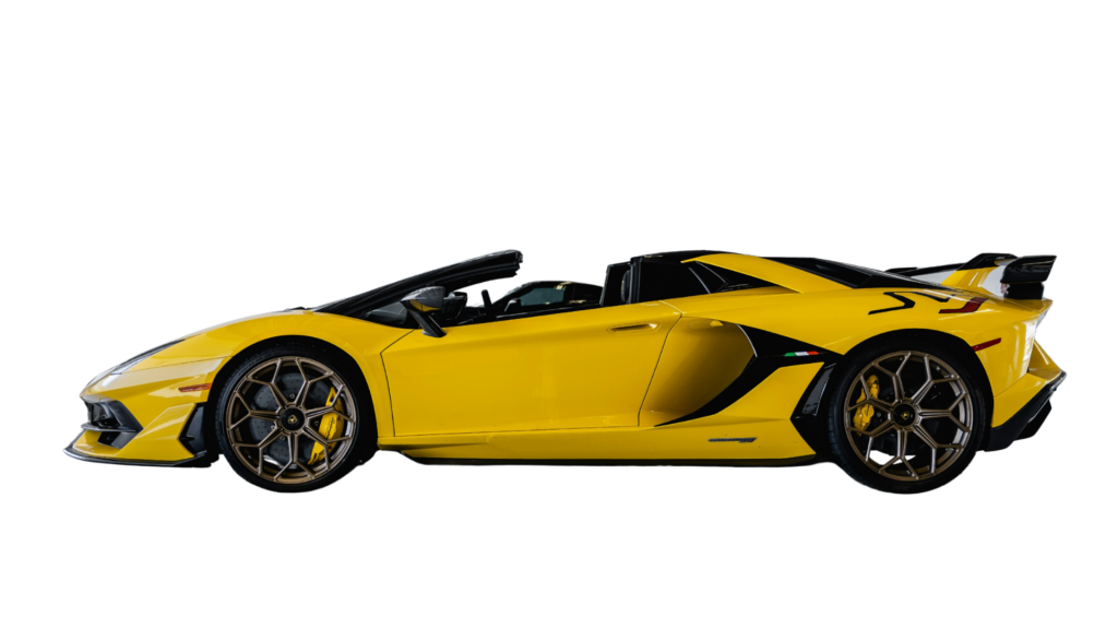 Yellow Lamborghini Aventador SVJ Roadster - About Page - Lamborghini Rental Monaco