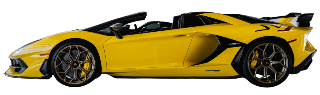 Yellow Lamborghini Aventador SVJ Roadster - About Page - Lamborghini Rental Monaco