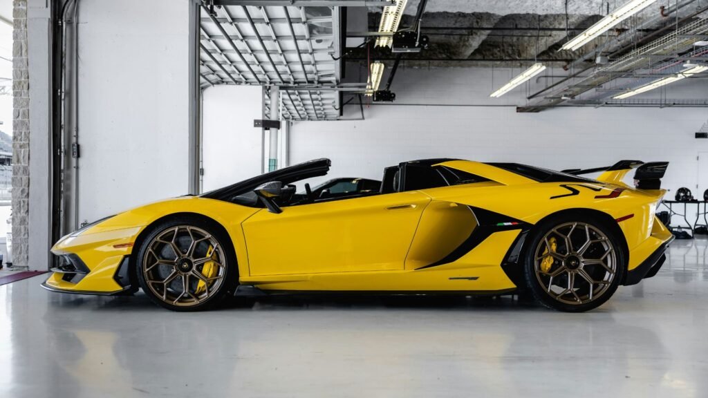 Yellow Lamborghini Aventador SVJ Roadster rental Monaco - Models Page - Lamborghini Rental Monaco